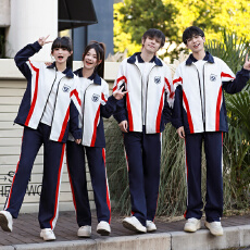 批发实拍 学生班服校服三件套初高中生运动套装