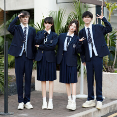 批发实拍 秋季学院风班服初高中学生合唱朗诵演出服毕业校服西装套装