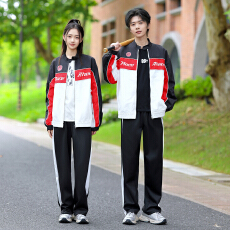 批发实拍 2026春秋校服套<b class='q'>装</b>学院风学生运动会班服风衣外套