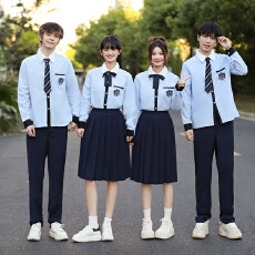 批发实拍2026英伦学院风初高中生合唱表演校服学生休闲班服套装