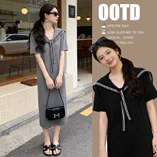 批发实拍 孕妇装夏季新款学院风披肩针织连衣裙辣妈<b class='q'>外出</b><b class='q'>哺乳衣</b>