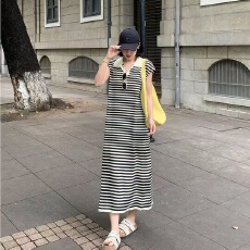批发孕妇装夏季时尚条纹冰丝宽松针织连衣裙韩版辣妈<b class='q'>外出</b><b class='q'>哺乳衣</b>