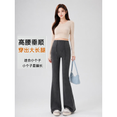 批发实拍孕妇裤2026春秋款外穿不勒肚子微喇叭<b class='q'>打底裤</b>休闲直筒阔腿<b class='q'>长裤</b>