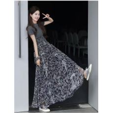 批发夏装搭配一整套盐系轻熟高级感茶里茶气别致碎花连衣裙子两件套装