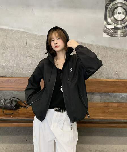 2026 봄 가을 새로운 한국 스타일 루즈핏 외국 가스 연령 감소 패션 맨위 후드 긴팔 자켓 짧은 여성 코트