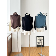 批发重磅奢贵<b class='q'>桑蚕丝</b>羊毛无袖针织马甲