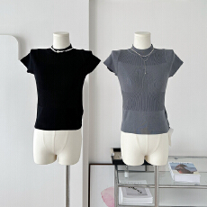 批发4PRIL 好版型百搭王 闭眼囤的针织半袖T恤修身女上衣<b class='q'>夏</b>