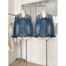 批发卡其色夹克女巴恩风2026年春<b class='q'>秋</b>冬新款复古短风衣外套miu系