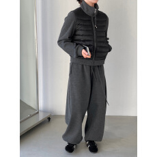 批发已出 2025冬季新款立领羽绒服外套+加绒阔腿裤两件女休闲<b class='q'>运动</b>套装