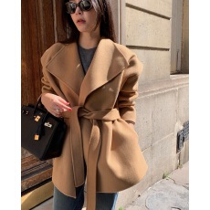 批发有 货韩国ins 纯色领前系带喇叭长袖<b class='q'>衬衫</b>