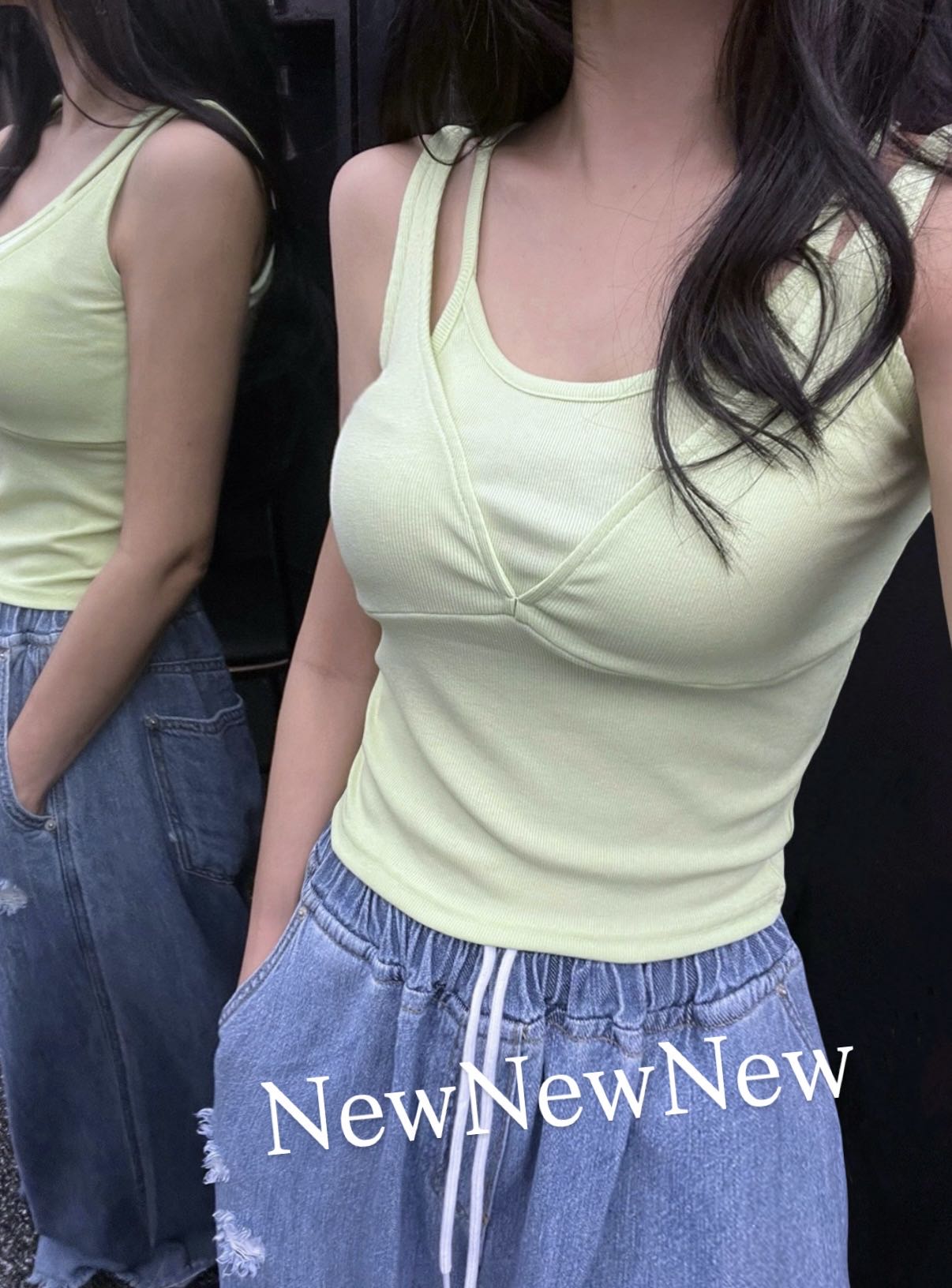 한국 동대문 여름 새로운 한 부서 다용도 주름 거품 소매 셔츠