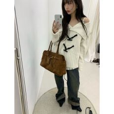 韩国chic 时尚复古针织毛衣开衫