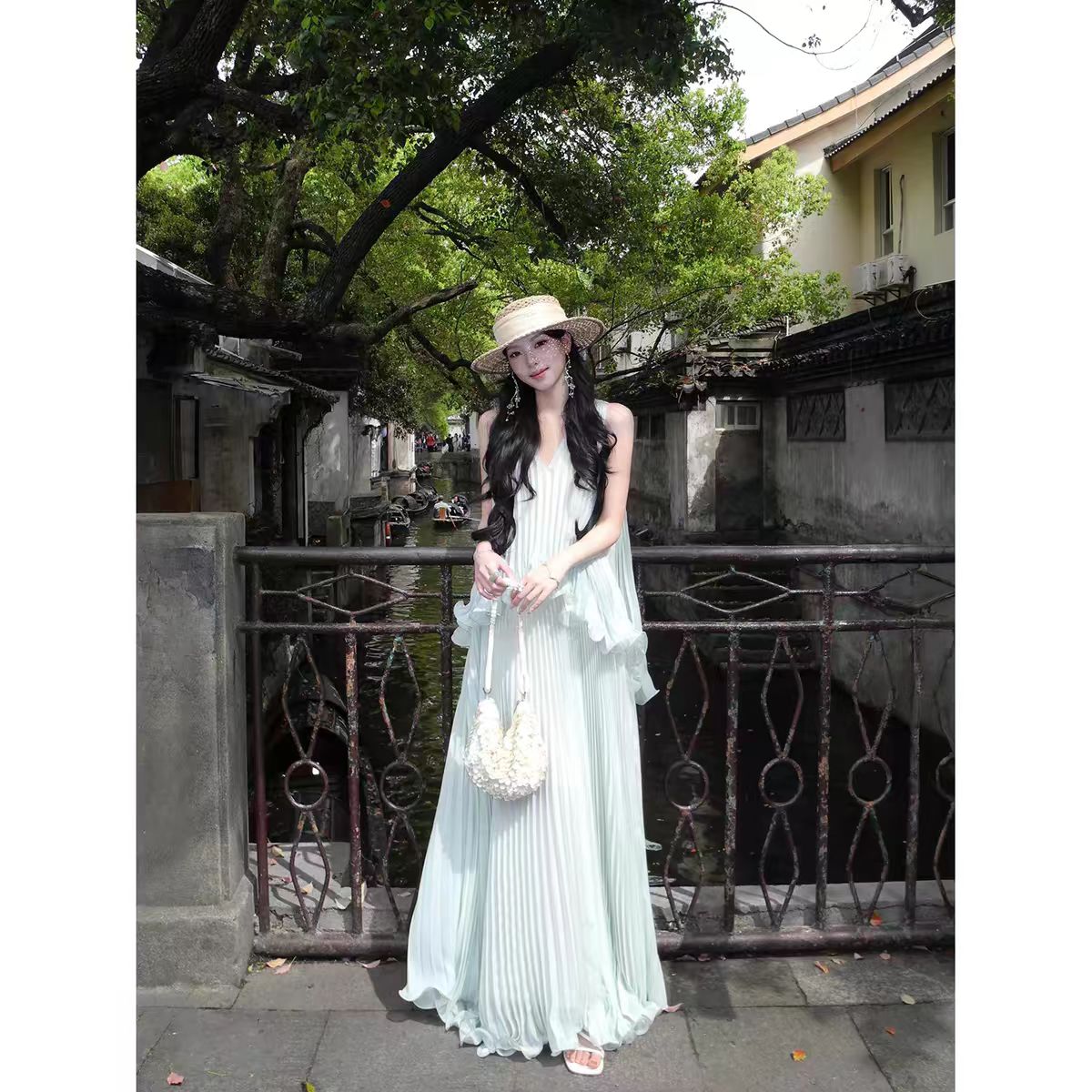 icelolly 해변가 착용 가져 가라. 휴가 바람 Tulle 조끼 슬립 여성 드레스 초여름 고유 한 아름다운 작은 치마