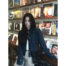 批发蓝色小香风牛仔外套女短款2026年<b class='q'>春</b>季新款小个子正肩休闲百搭上衣