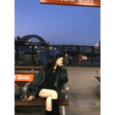 批发区区欧阳'朴彩英同款'巴家jack！重磅竹节做旧酵磨牛仔外套棒球服