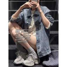 批发美洋MEIYANG 满天星牛仔外套 越夜越美丽~镶钻翻领排扣夹克-周一