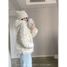 批发CallmeEar//【暖暖轻绒】连帽排骨羽绒服女冬季显瘦保暖<b class='q'>外套</b>