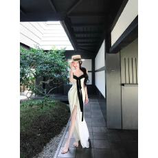 批发灰尘邓邓 【日和风铃】法式纯欲早<b class='q'>春</b>新款吊带修身连衣裙D25Q4330