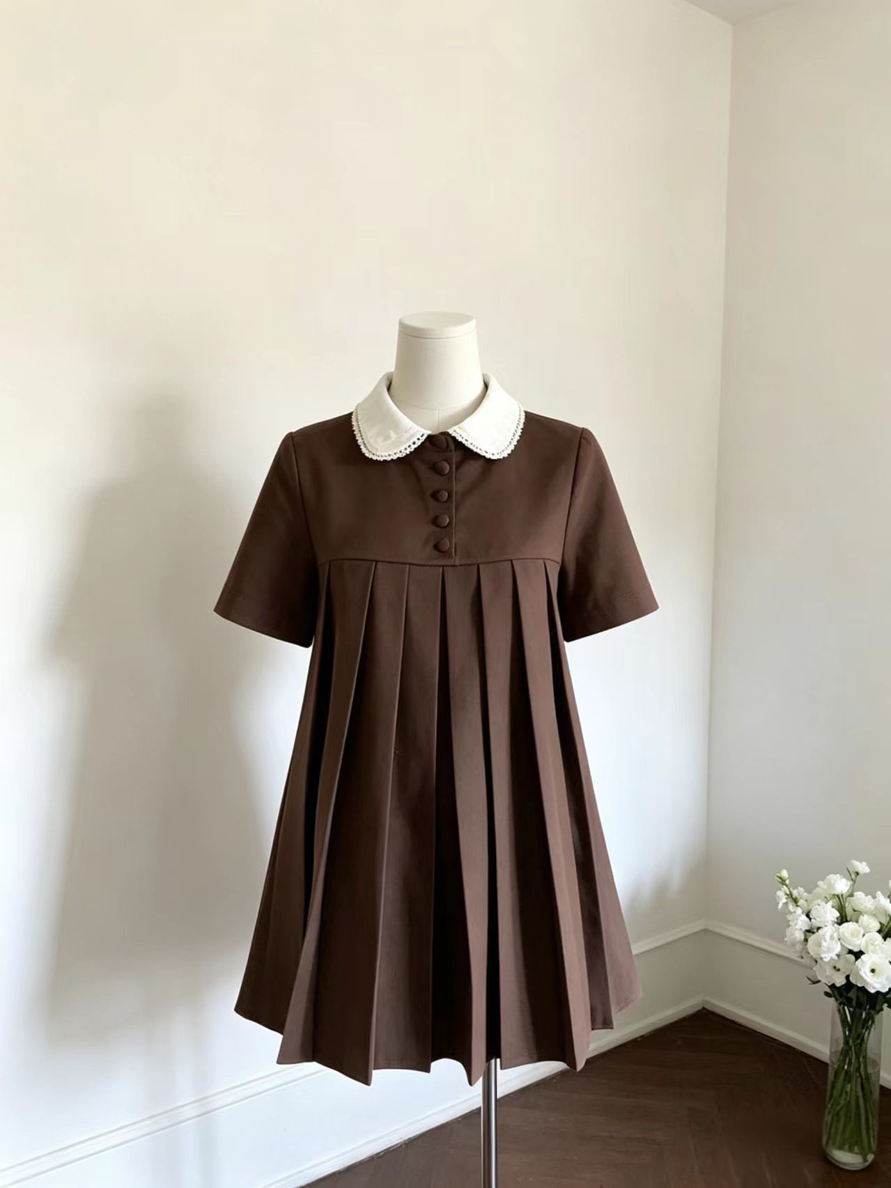 coolline 숲 희 꽃 와 앨리스 doll 센스 miu 부서 베이비 칼라 드레스