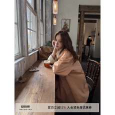 批发AndAnything【张张共创】2026早秋新款薄雾肉桂两面穿简约风衣女