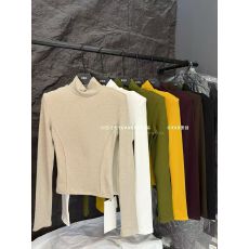 批发半高领磨毛绒纯色打底衫女2025秋冬新款内搭韩版<b class='q'>修身</b>显瘦T恤上衣