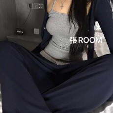 批发美式辣妹风<b class='q'>个性</b>拼接挂脖金属扣假两件长袖<b class='q'>T</b><b class='q'>恤</b>修身百搭显瘦上衣