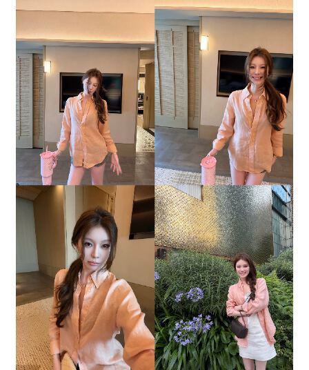 산소 센스 루즈핏 자외선 차단 셔츠 가을 새로운 여성