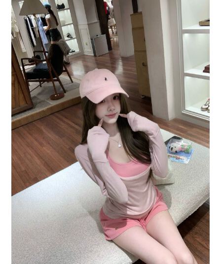 우유 피부 종이 사람들 이른 가을 게으른 블라우스 행침 목 벨트 가슴 패드 조끼 세트 그룹