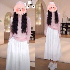 批发网红洋气炸街女装2026初<b class='q'>秋</b>显瘦防晒长袖针织上衣百搭半身裙套装女