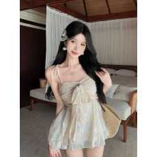 批发实拍实价 两穿蝴蝶结<b class='q'>收腰</b>吊带<b class='q'>雪纺衫</b>碎花纯欲辣妹挂脖显瘦上衣