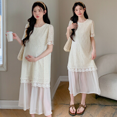 批发实拍现~2026夏季新款法式重工仙气百搭<b class='q'>孕妇</b><b class='q'>连衣裙</b>