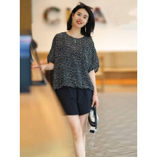 批发洋气减龄桑蚕丝<b class='q'>衬衫</b>女2026夏季新款宽松显瘦休闲设计感绑带上衣