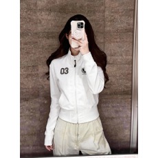 批发美式风白色短款防晒外套女轻薄<b class='q'>修身</b>小个子拉链运动休闲百搭防晒服