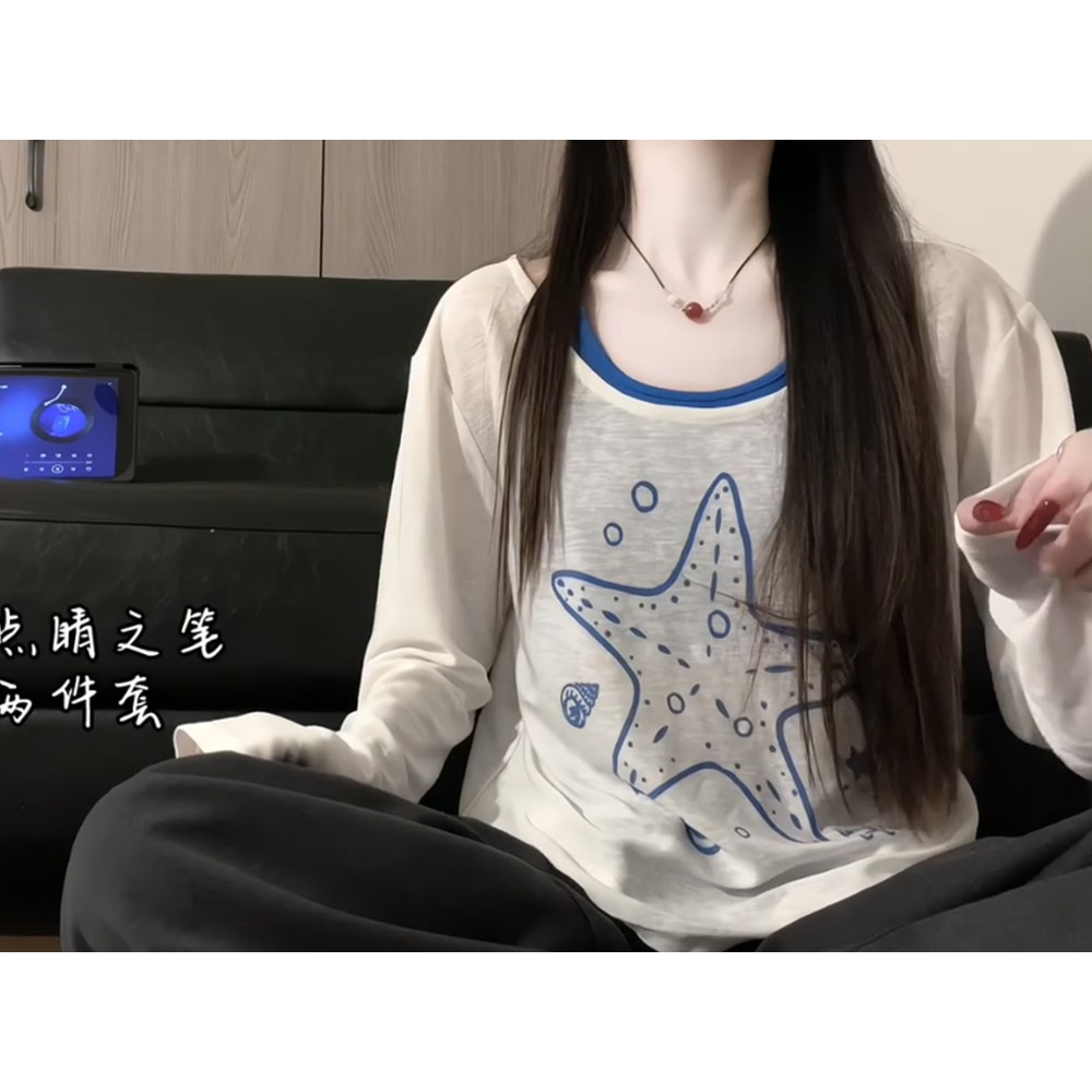 정가 재고 있음 오프숄더 펌프 로프 자외선 차단 블라우스 티셔츠 디자인 센스 행침 목 캐미솔 맨위 투피스 슈트