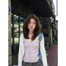 批发实价有货夏日温柔绝美风<b class='q'>防晒</b>开衫+U领吊带背心女上衣两件套