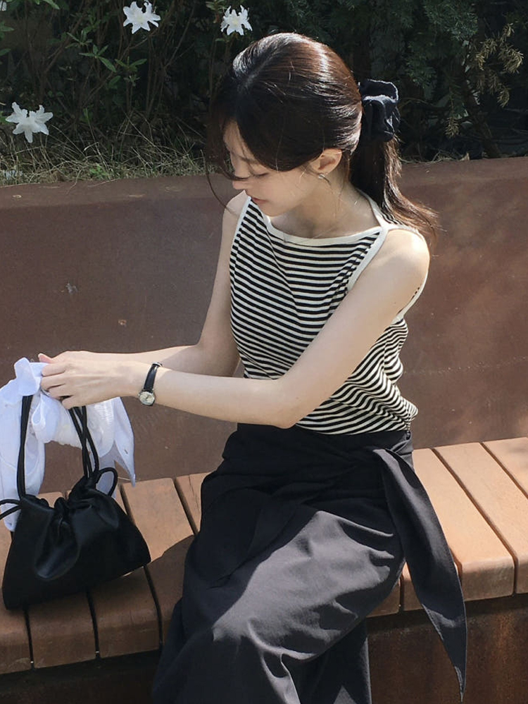 있음 선적 익스트림 제인 몸매 가꾸기 다용도 스트라이프 캐미솔