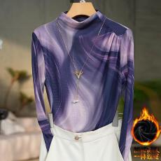 批发高贵上档次小衫2025秋冬潮流气质时尚显瘦<b class='q'>网纱</b><b class='q'>打底衫</b>上衣