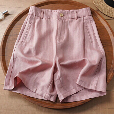 批发薄款短<b class='q'>裤</b>女5年<b class='q'>大码</b>夏新款高腰后松紧阔腿休闲A字短<b class='q'>裤</b>