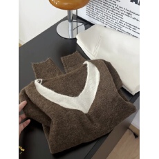 冬季新款长袖女时尚宽松休闲上衣针织衫百搭显瘦温柔风打底衫外套