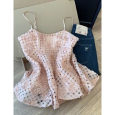 批发韩系度假风立体花朵<b class='q'>吊带</b><b class='q'>背心</b>女抹胸上衣氛围感夏