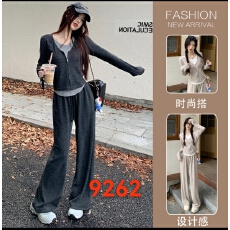 哺乳套装 春秋套装气质舒适针织长袖套装哺乳衣