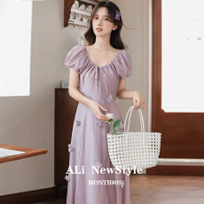批发哺乳连衣裙2026<b class='q'>夏</b>款天丝透气韩版甜美过膝中长款连衣裙
