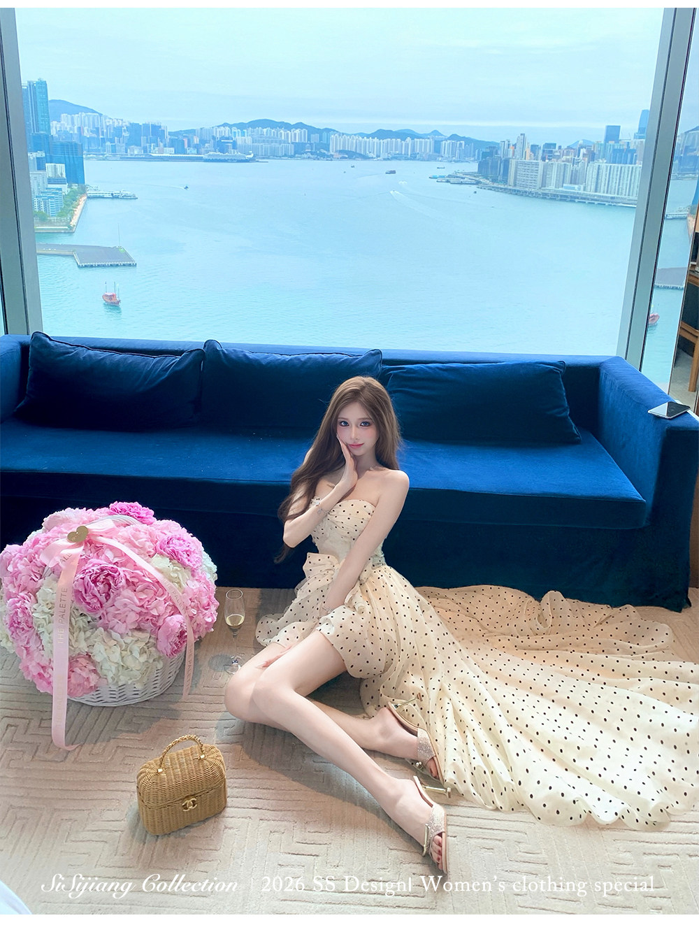 sisi jiang5 13 20 00 9.5 접기 서있는 마이너스 15 도트 무늬 오래된 꿈