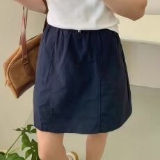 批发闭眼入手的牛货~纯色工装半身裙女高腰显瘦运动风包臀A字短裙夏季