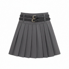 批发白底图设计感高腰翻边牛仔裙女<b class='q'>夏</b>季复古辣妹风显瘦别致半身短裙