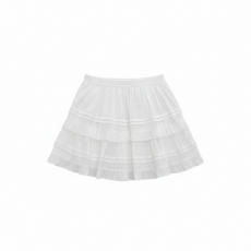 批发白底图计感高腰翻边牛仔裙女<b class='q'>夏</b>季复古辣妹风显瘦别致半身短裙