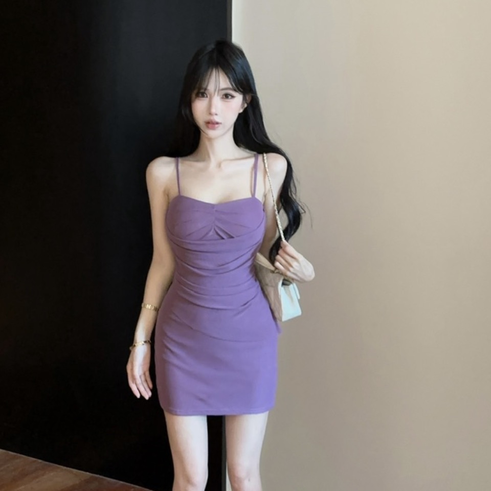 网纱短款吊带连衣裙 服裝批發女裝批發服飾貨源