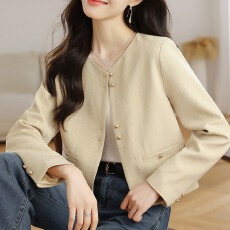 批发今年流行小香风外套短款秋款2025春秋新款小个子上衣高级感小<b class='q'>西服</b>
