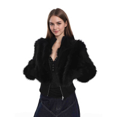 批发双面穿<b class='q'>街头</b>连帽国潮座山雕冬棉服宽松短款加厚保暖毛领派克服外套