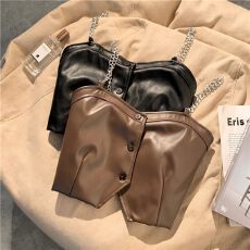 批发独特漂亮马甲新<b class='q'>冬</b>天马甲女款外穿绝美叠穿马甲咖色炼条小吊带背心